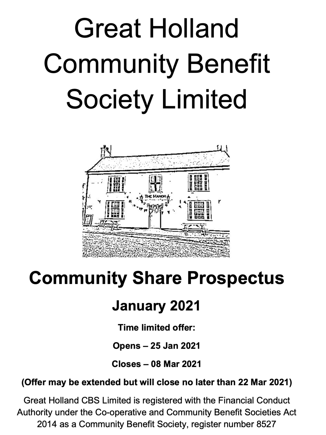 GHCBS Share Prospectus