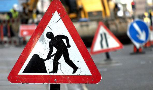 Road Work sign